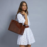 The Bridge borsa shopper in pelle
