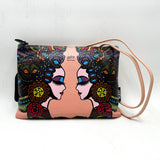 Gabs Borsa beyonce tg.m ANNIVERSARY PRINT PELLE+BULL BLACK 625 PROFILI MULTICOLOR