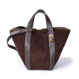 Roberta Gandolfi borsa in camoscio con tracolla