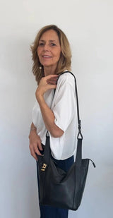Roberta Gandolfi borsa in pelle con tracolla