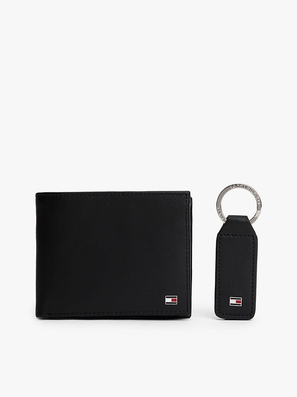 TOMMY HILFIGER Set regalo portafogli e portachiavi in pelle