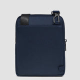 Piquadro borsello a tracolla in tessuto con finiture in pelle porta iPad®