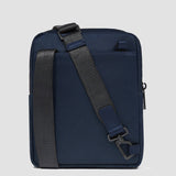 Piquadro borsello a tracolla in tessuto con finiture in pelle porta iPad®