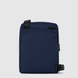 Piquadro borsello a tracolla in tessuto con finiture in pelle porta iPad®