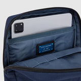 Piquadro borsello a tracolla in tessuto con finiture in pelle porta iPad®
