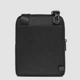 Piquadro borsello a tracolla in tessuto con finiture in pelle porta iPad®