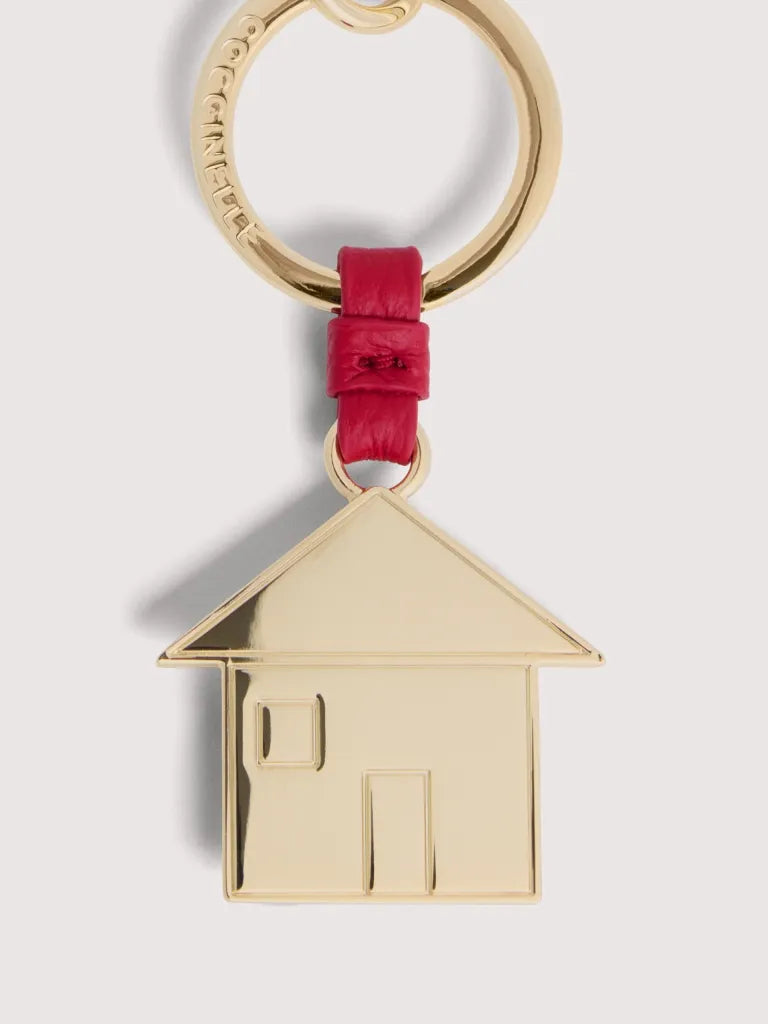 Coccinelle portachiavi metallo casa