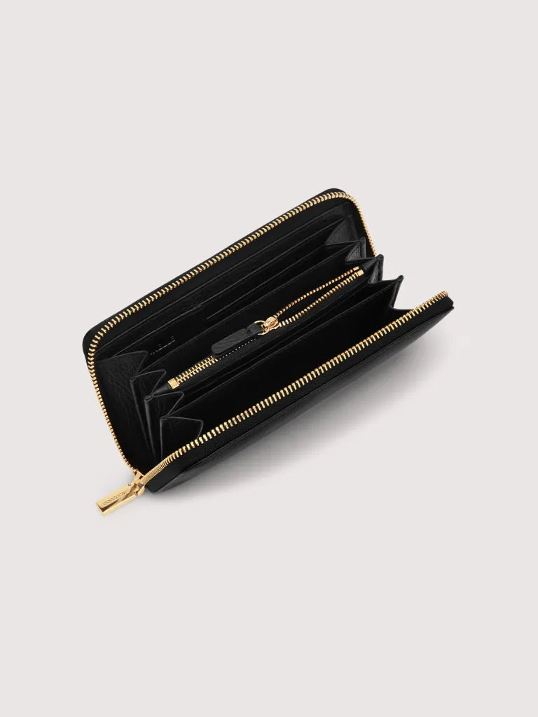 Coccinelle portafoglio pelle chiuso a zip