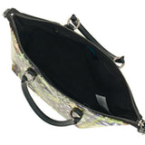 Gabs Borsa G3 plus tg.m trip pelle+bull black 594 RICAMO FIORE VERDE