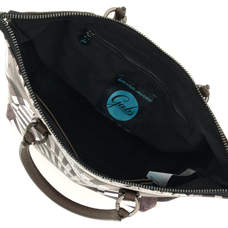 Gabs Borsa G3 plus tg.m trip pelle+bull black 600 portone b/n