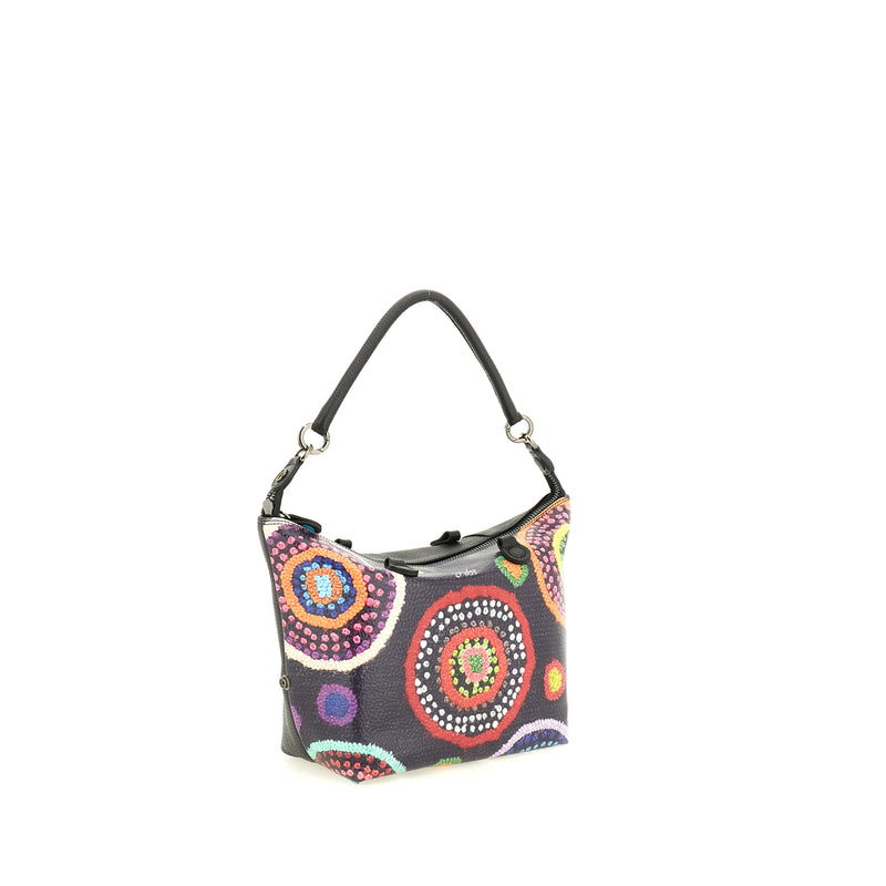 Gabs Borsa G3 plus tg.m trip pelle+bull black 603 ricami