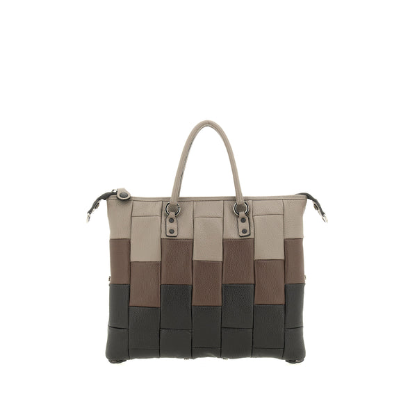 GABS borsa pelle G3 PLUS tg.m tricolor degradè bull black