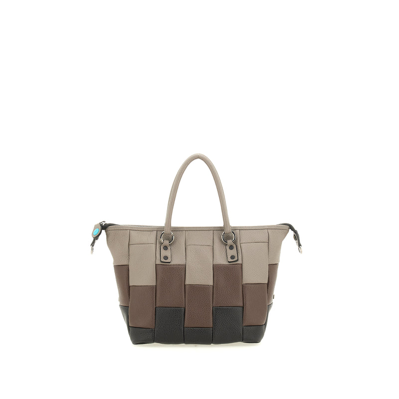 GABS borsa pelle G3 PLUS tg.m tricolor degradè bull black