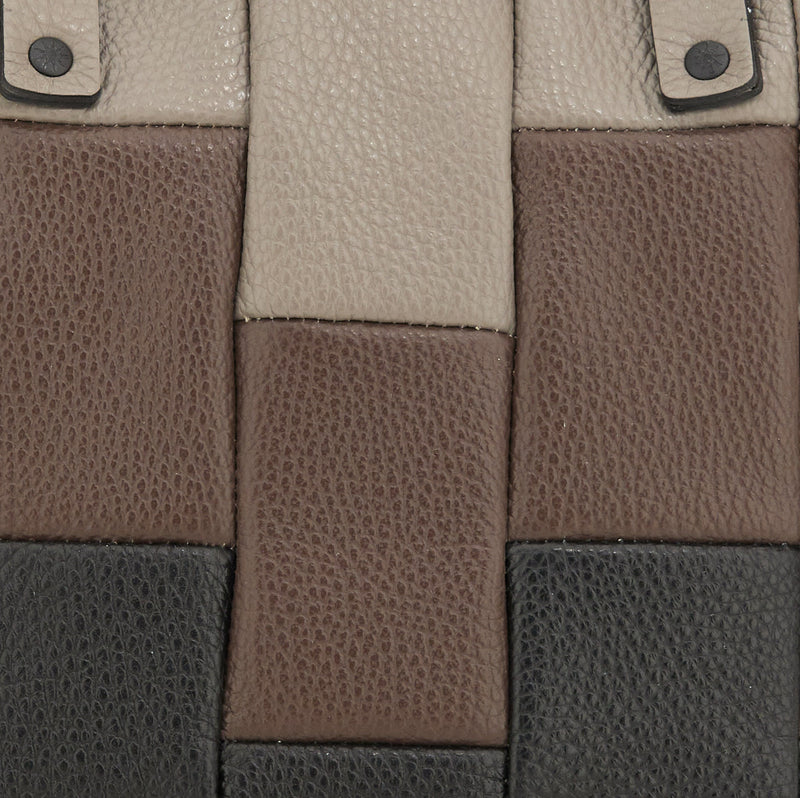 GABS borsa pelle G3 PLUS tg.m tricolor degradè bull black