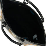Gabs Borsa G3 plus tg.m pet lovers print pelle+vitello plano nero black worldwide dogs grey