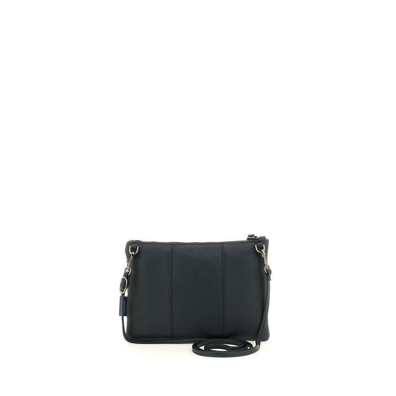 Gabs Borsa beyonce tg.m trip pelle+bull black 594 RICAMO FIORE VERDE