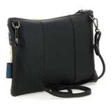 Gabs Borsa beyonce tg.m pet lovers print pelle+vitello plano nero black worldwide dogs beige