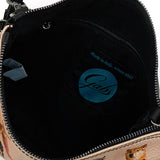 Gabs Borsa beyonce tg.m pet lovers print pelle+vitello plano nero black worldwide dogs beige