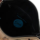 Gabs Borsa beyonce tg.m pet lovers print pelle+vitello plano nero black worldwide cats beige