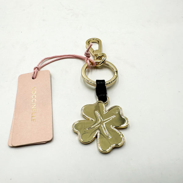 Coccinelle portachiavi metallo quadrifoglio