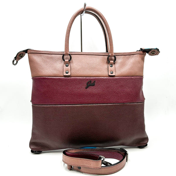 GABS borsa pelle G3 PLUS tg.m tricolor degradè bull black