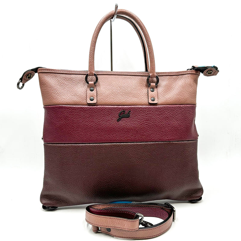 GABS borsa pelle G3 PLUS tg.m tricolor degradè bull black