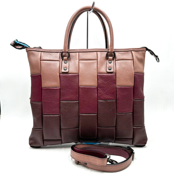 GABS borsa pelle G3 PLUS tg.m tricolor degradè bull black
