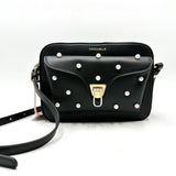 Coccinelle borsa in pelle con perle a tracolla