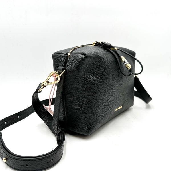 Coccinelle borsa in pelle con perle a tracolla