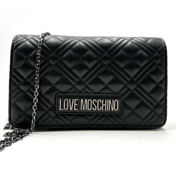 Love Moschino borsa pochette con portatessere interno