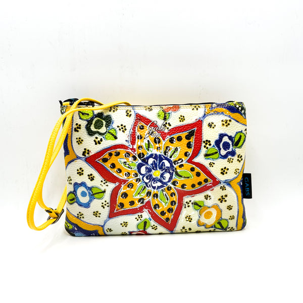 Gabs Borsa beyonce tg.m trip pelle+bull black 592 ceramica fiori