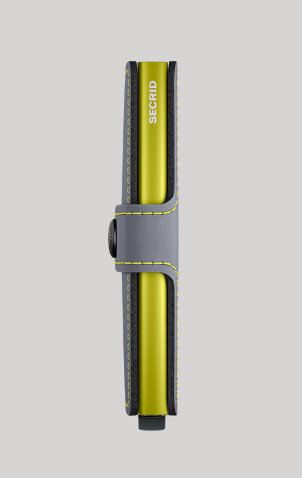 Secrid miniwallet matte truffle GREY & LIME