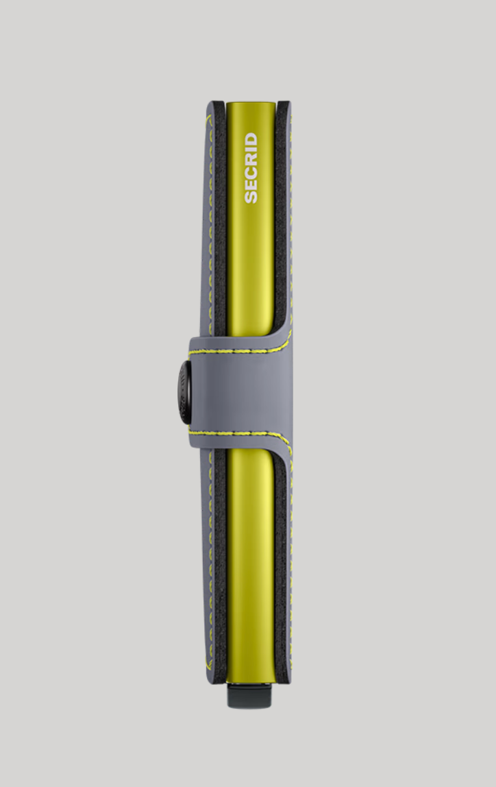Secrid miniwallet matte truffle GREY & LIME