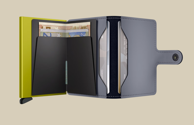 Secrid miniwallet matte truffle GREY & LIME