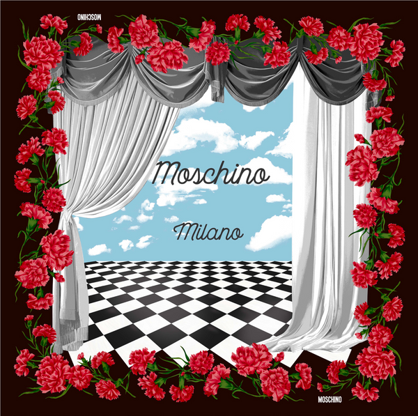 Moschino foulard seta