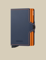 SECRID MINIWALLET DOPPIO twinwallet matte night blue-orange