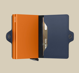 SECRID MINIWALLET DOPPIO twinwallet matte night blue-orange