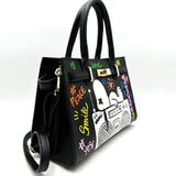 NOTD!STURB BORSA A MANO IN PELLE DIPINTA A MANO CON TRACOLLA