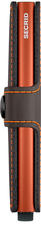 Secrid miniwallet matte truffle orange dark