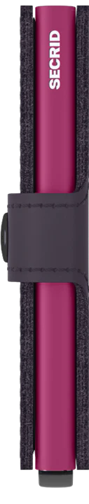 Secrid Miniwallet Matte Dark Purple-Fuchsia