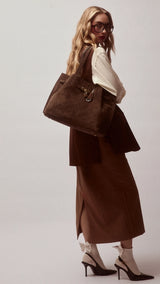 Roberta Gandolfi borsa in camoscio