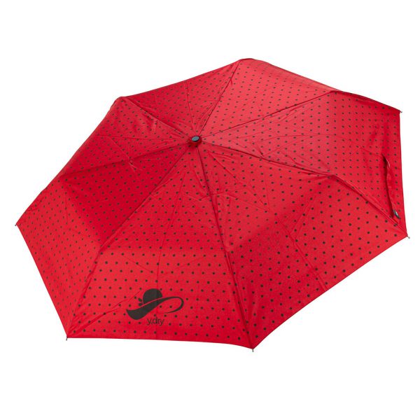 y-dry ombrello corto automatico a pois