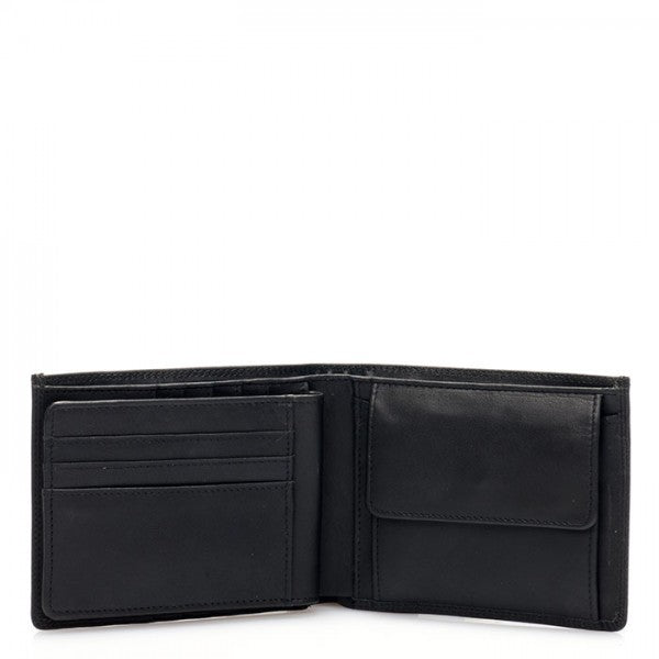 MYWALIT Portafoglio uomo pelle nero protezione RFID