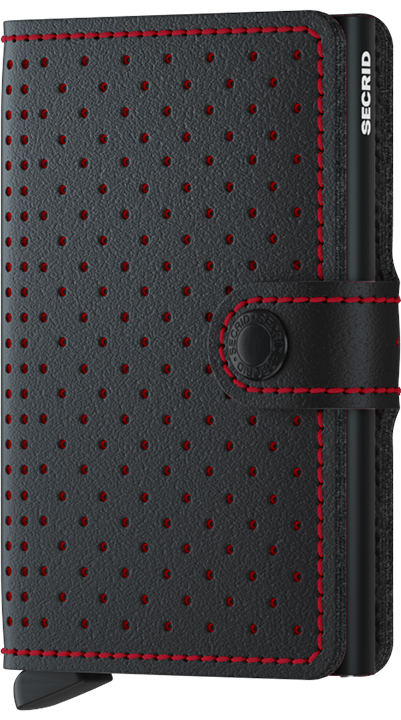 Secrid Miniwallet Perforated Black-Red