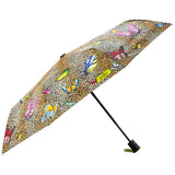 y-dry ombrello corto automatico leopardato