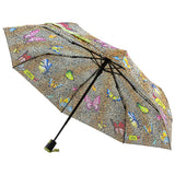 y-dry ombrello corto automatico leopardato